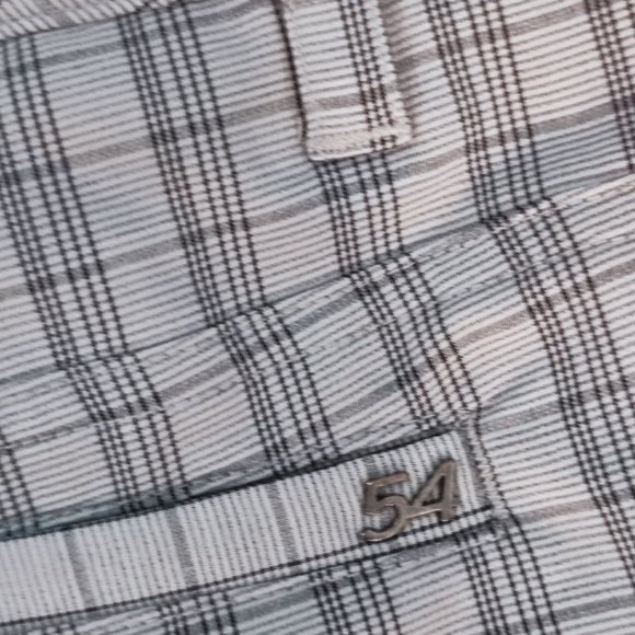 Chase 54 golf short casual grey checkered men's size 38 - Picture 9 of 10